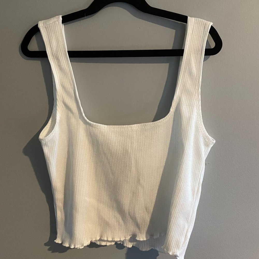 2 Knit Cropped Tank Tops